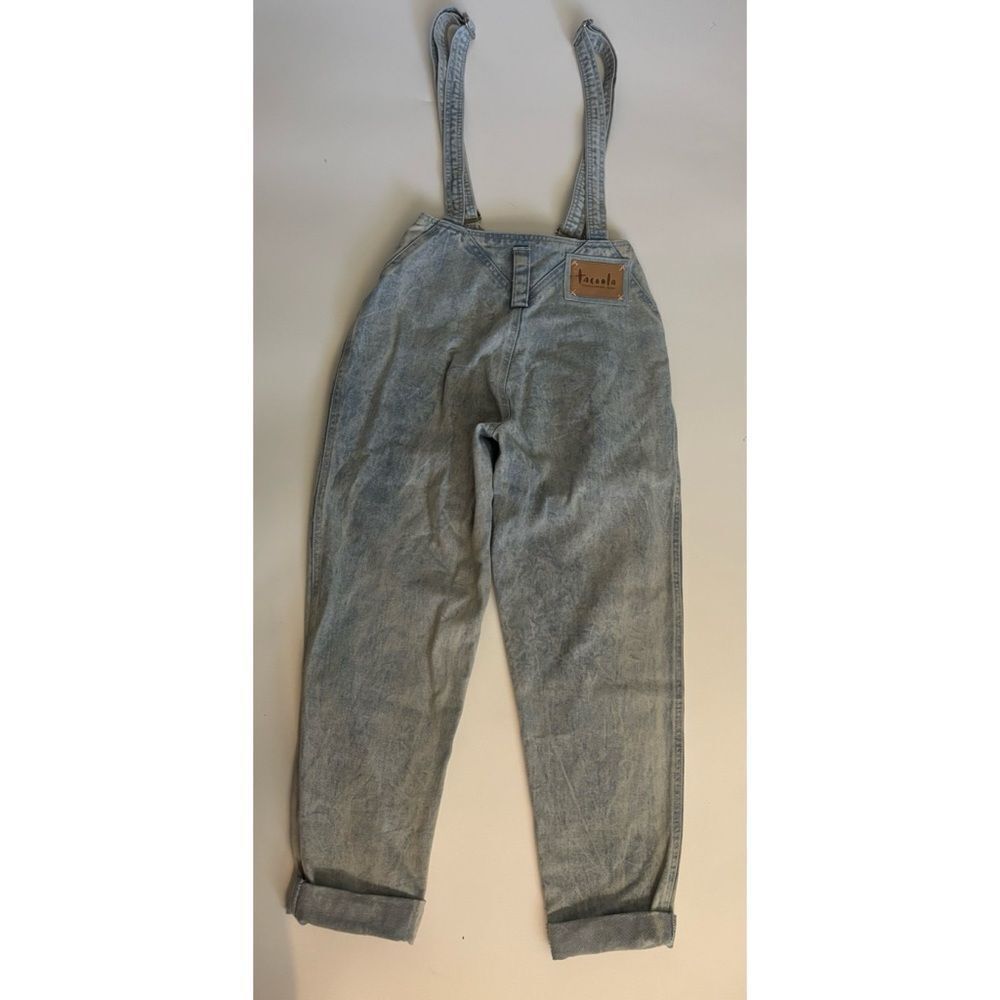 1980’s Tacoola Santi Light Wash High-Waist Denim Overalls Size S ~Excellent - Picture 4 of 11